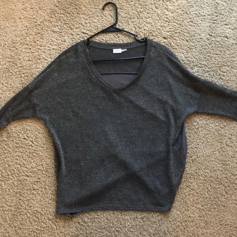 Sparkly, gray Charming Charlie top